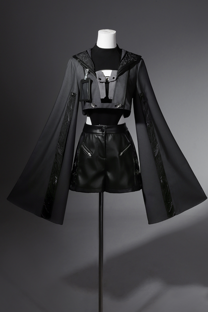 [pre-order] Shinbu Lolita Mode Wide Jacket + Top + Shorts