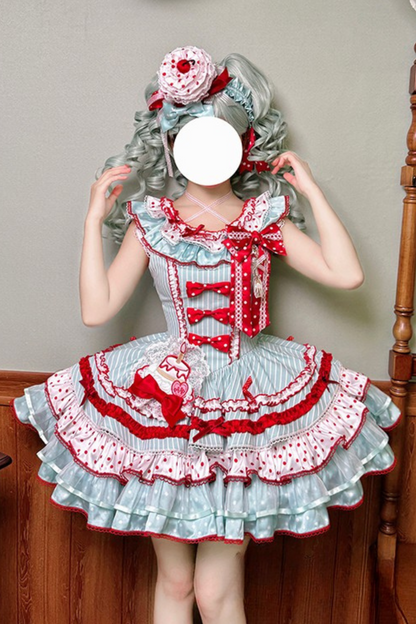 [pre-order Deadline: September 27] Twin Tiered Lolita Series Hair Accessories + Ribbon