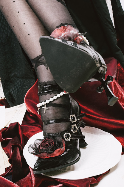 Dark Cross Gothic Heels
