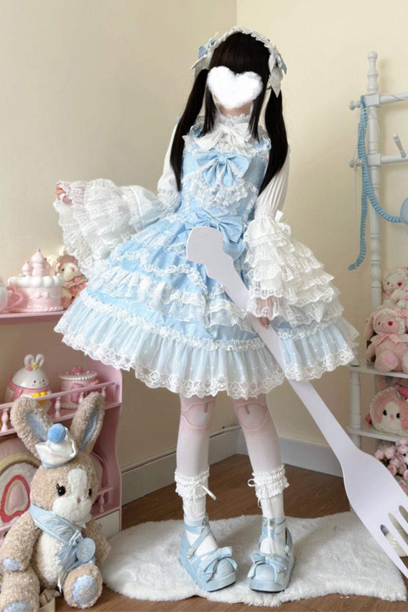 [pre-order] Heart Throbbing Lolita Dress + Ruffle Blouse