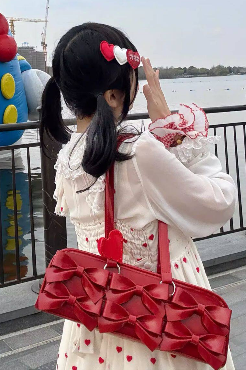 Sweet Dream Ribbon Baguette Bag