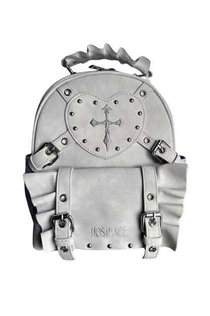 Dark Cross Ruffle Backpack