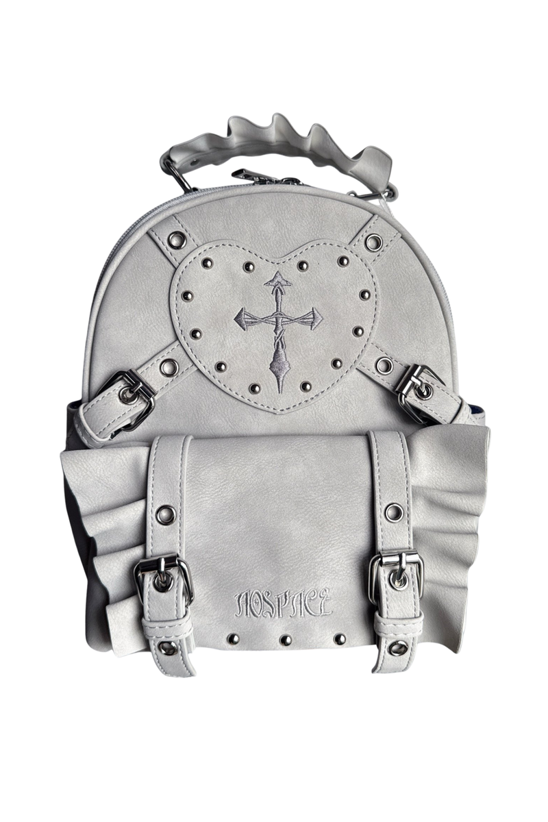 Dark Cross Ruffle Backpack