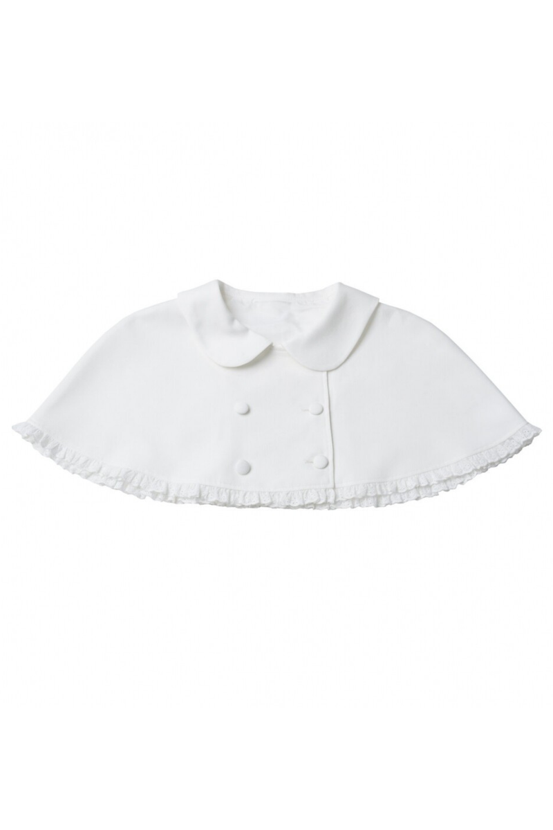 Ruffled Dress + Short Cape + Shirt + Skirt