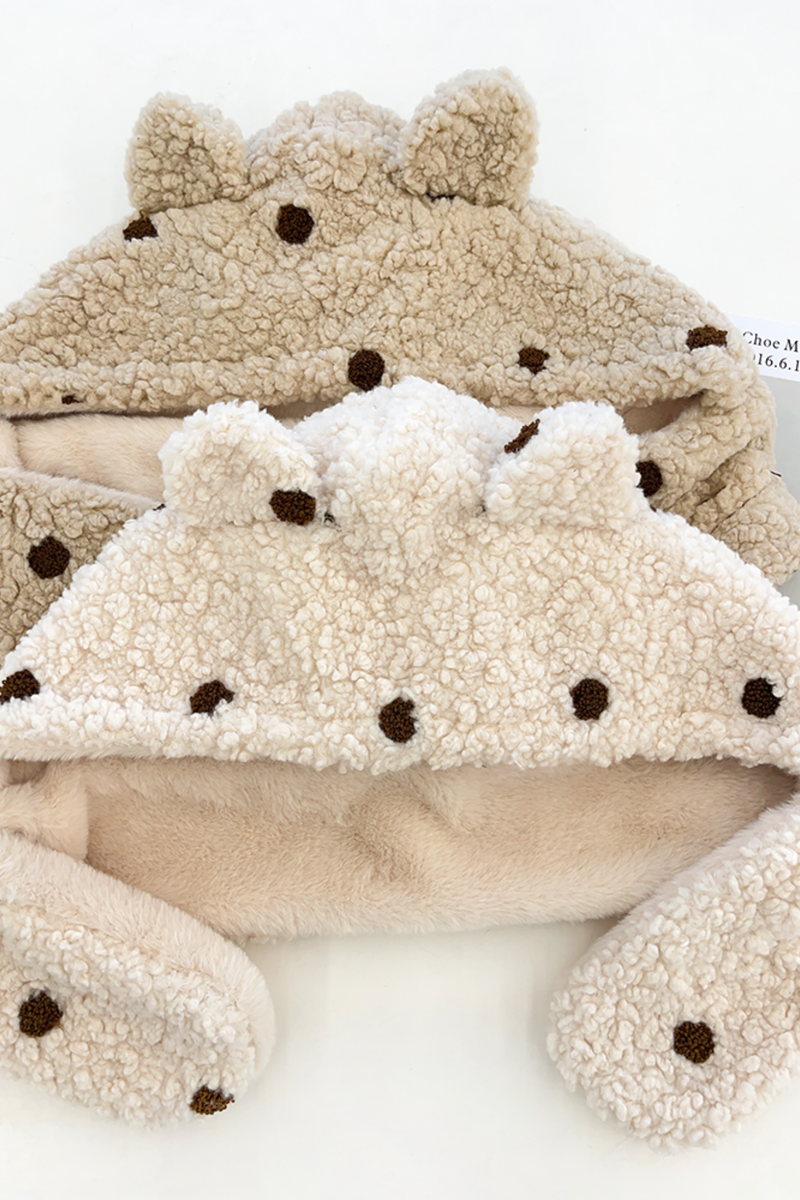 Bear Fur Hat Scarf