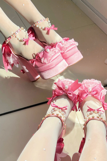 [pre-order] Loli Girl Ribbon Shoes