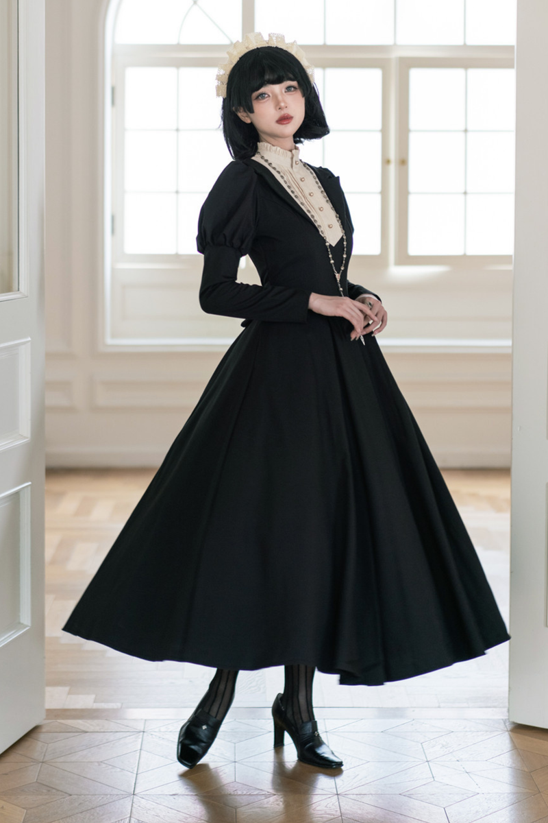 Gothic Flared Long Lolita Dress