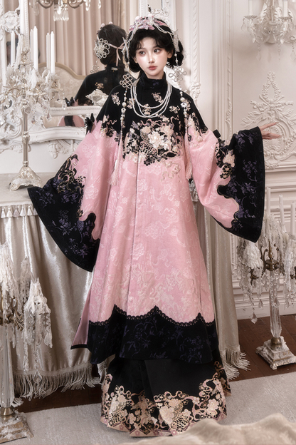 Chinese-style Long Jacket + Skirt