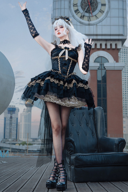 Dark Ballet Style Lolita Gothic Princess Dress