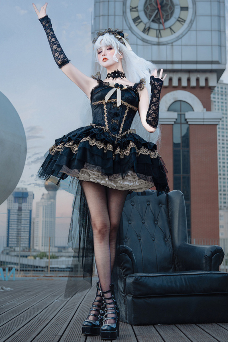 Dark Ballet Style Lolita Gothic Princess Dress