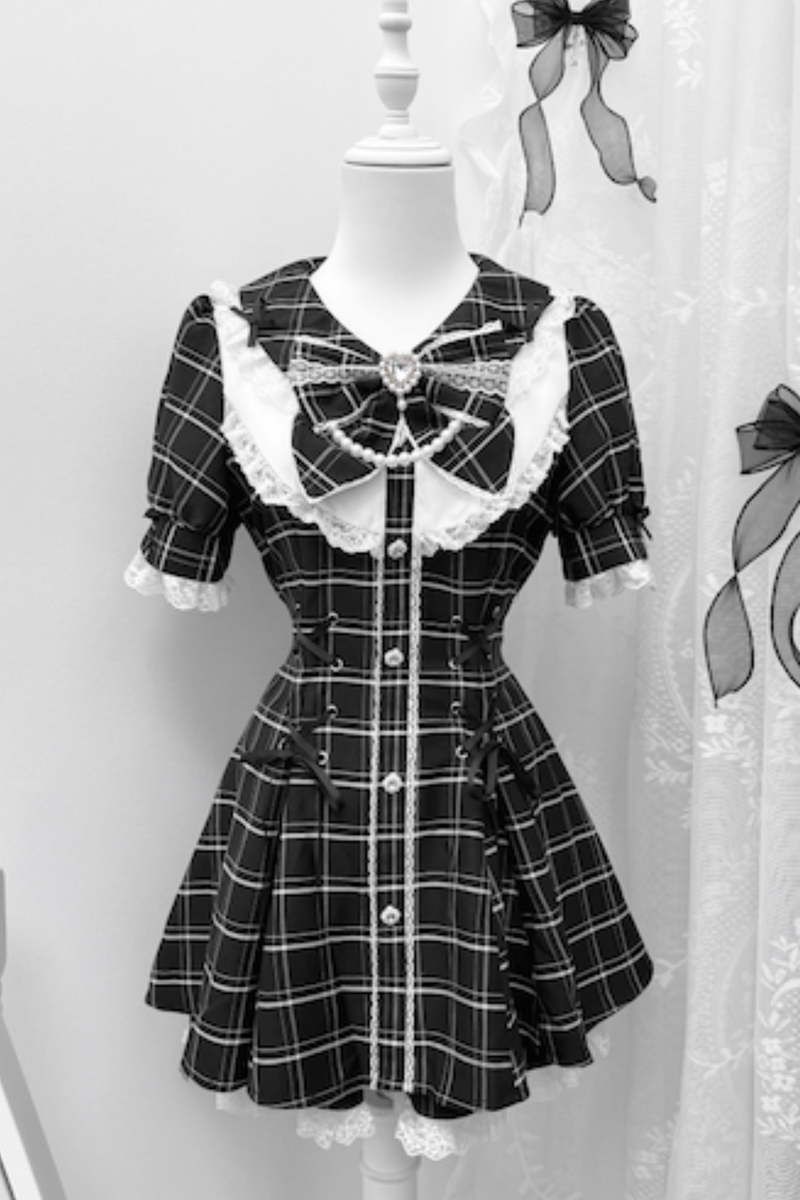 Ribbon Puff Sleeve Top + Inner Pants