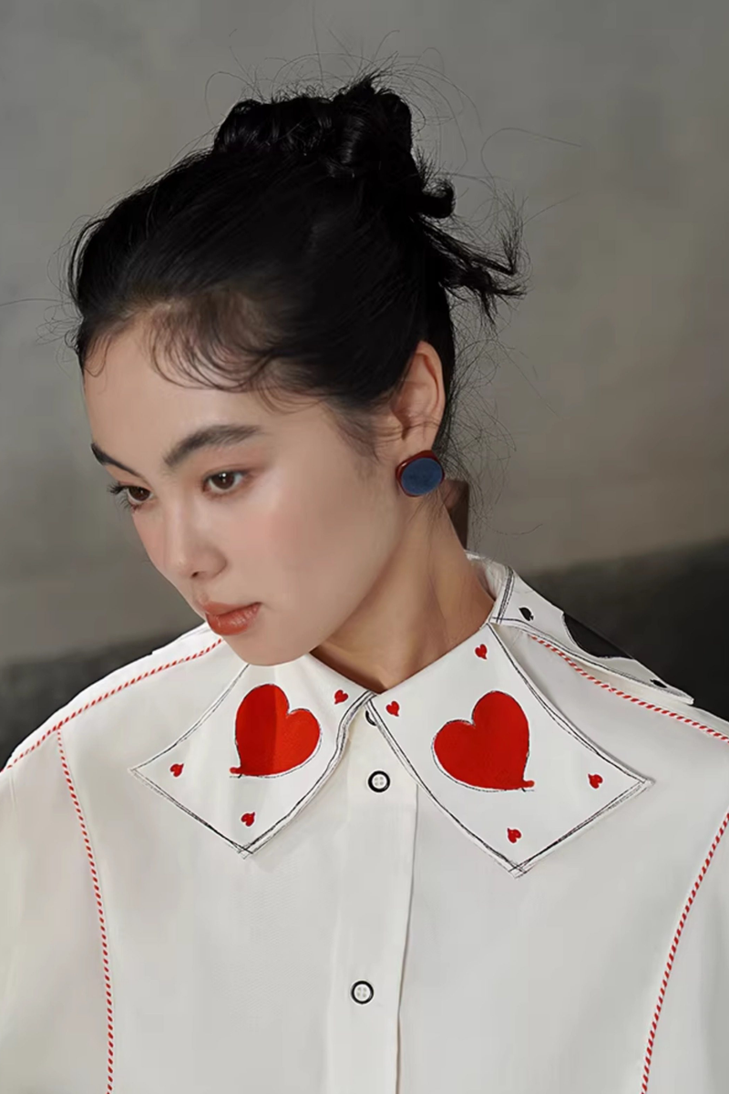 Playing Card Fantasy Color Blouse