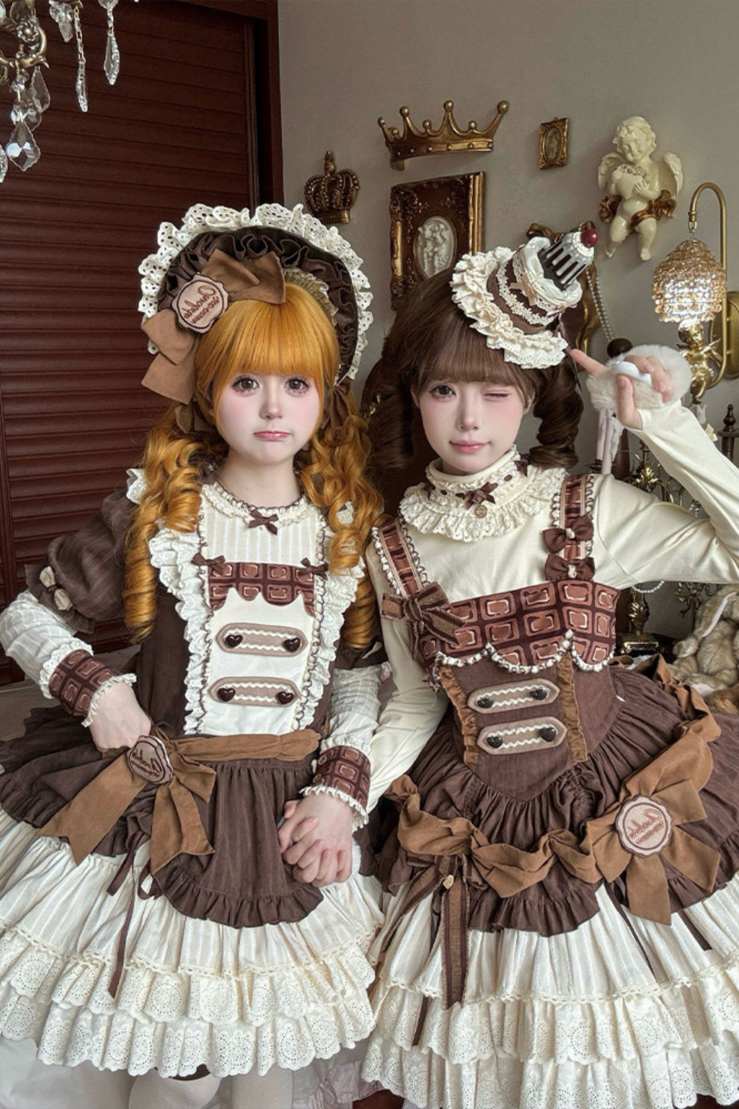 Hazel Doll Lolita Dress + Jumper Skirt + Bonnet + Hat + Necklace