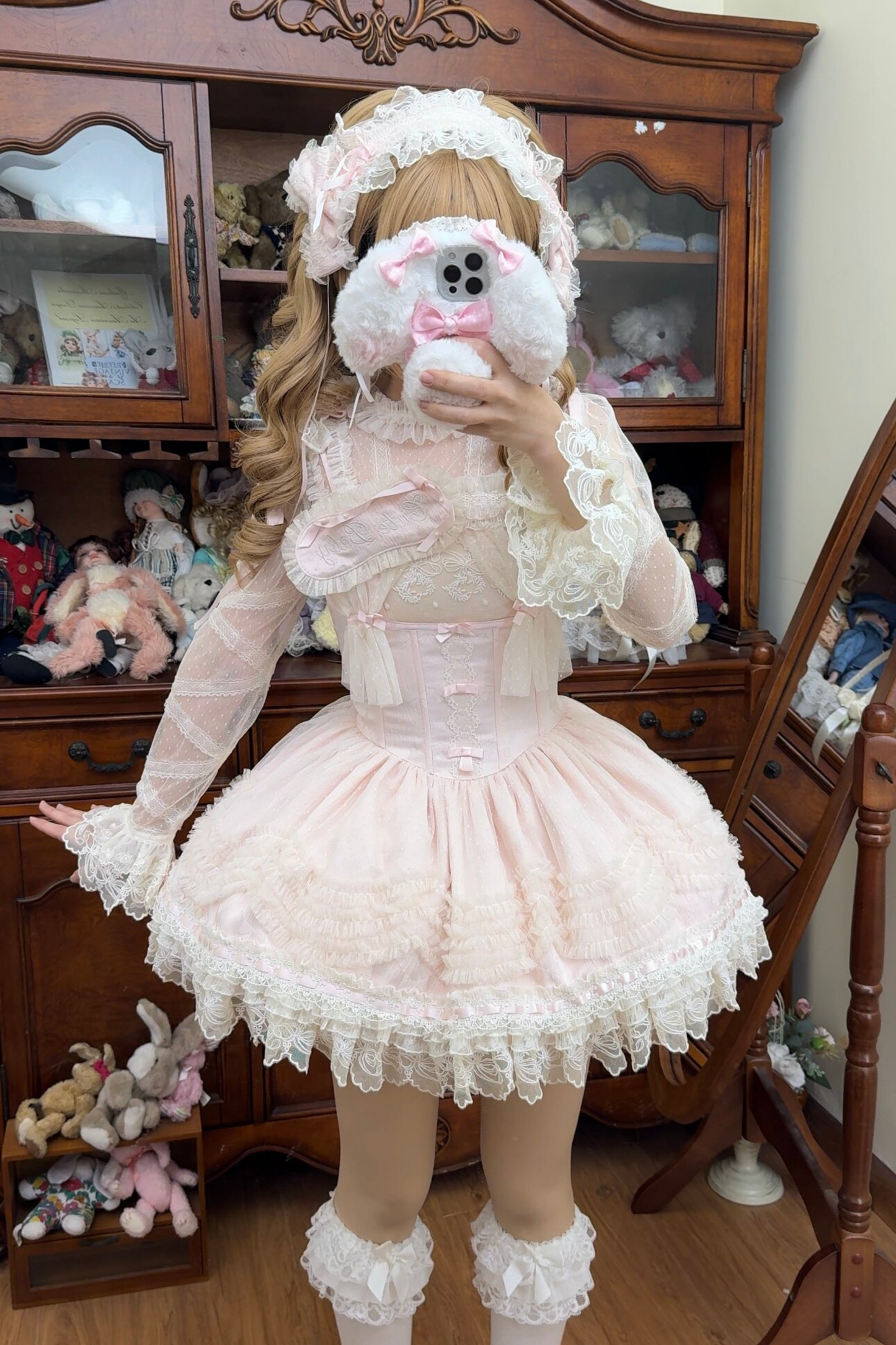 Sweet Jenny Lolita Jumper Skirt + Necklace + Hat + Headband