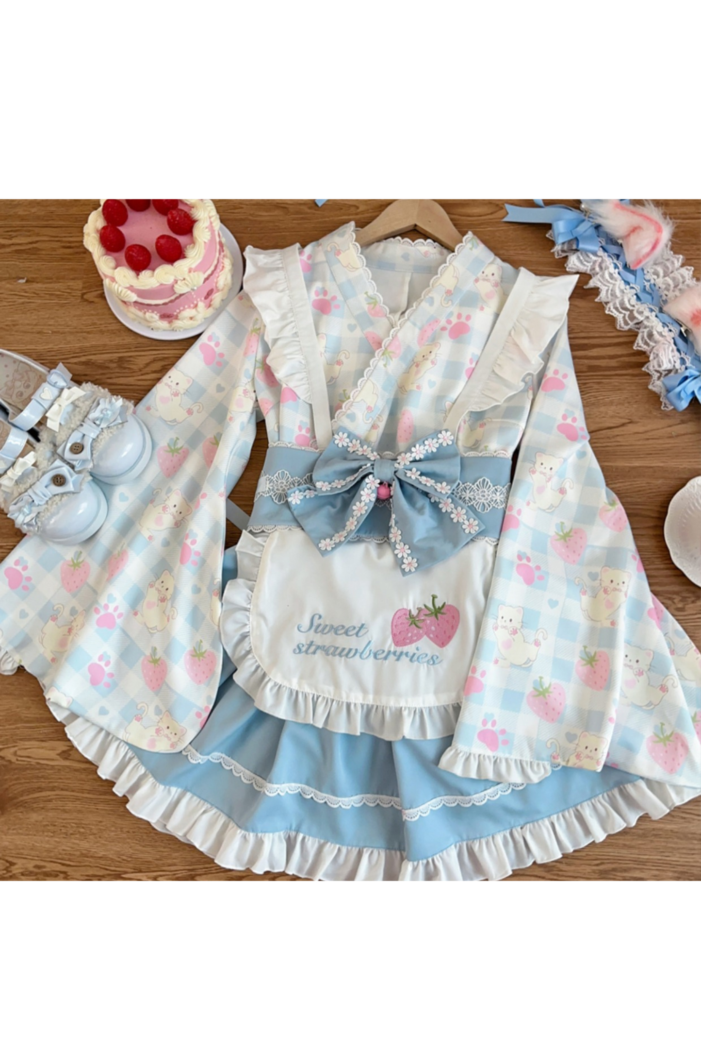 [pre-order] Strawberry Retro Cafe Japanese Lolita Dress