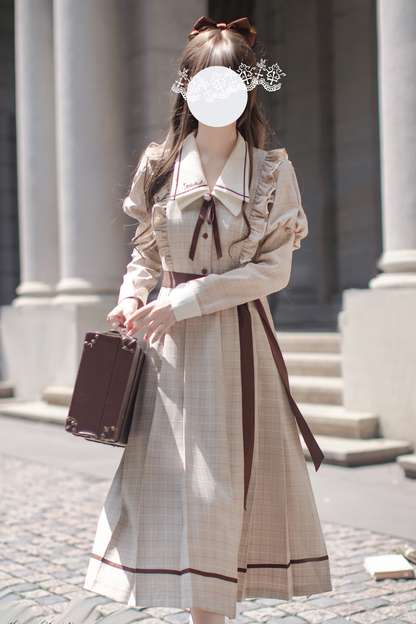 Preppy Style Retro Dress