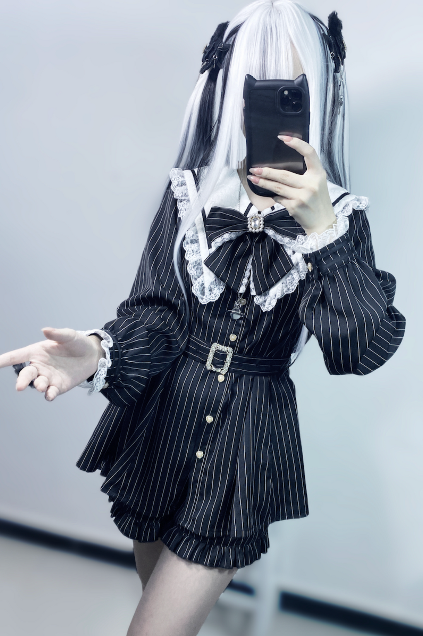 [pre-order] Dark Sweet Sailor Top + Ruffled Shorts