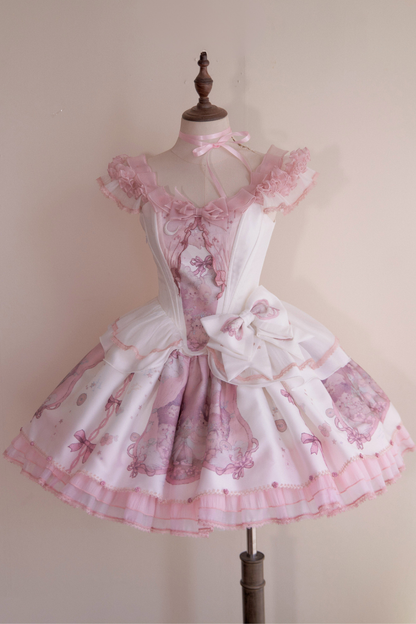 Dreamcore Ballet Lolita Top + Skirt