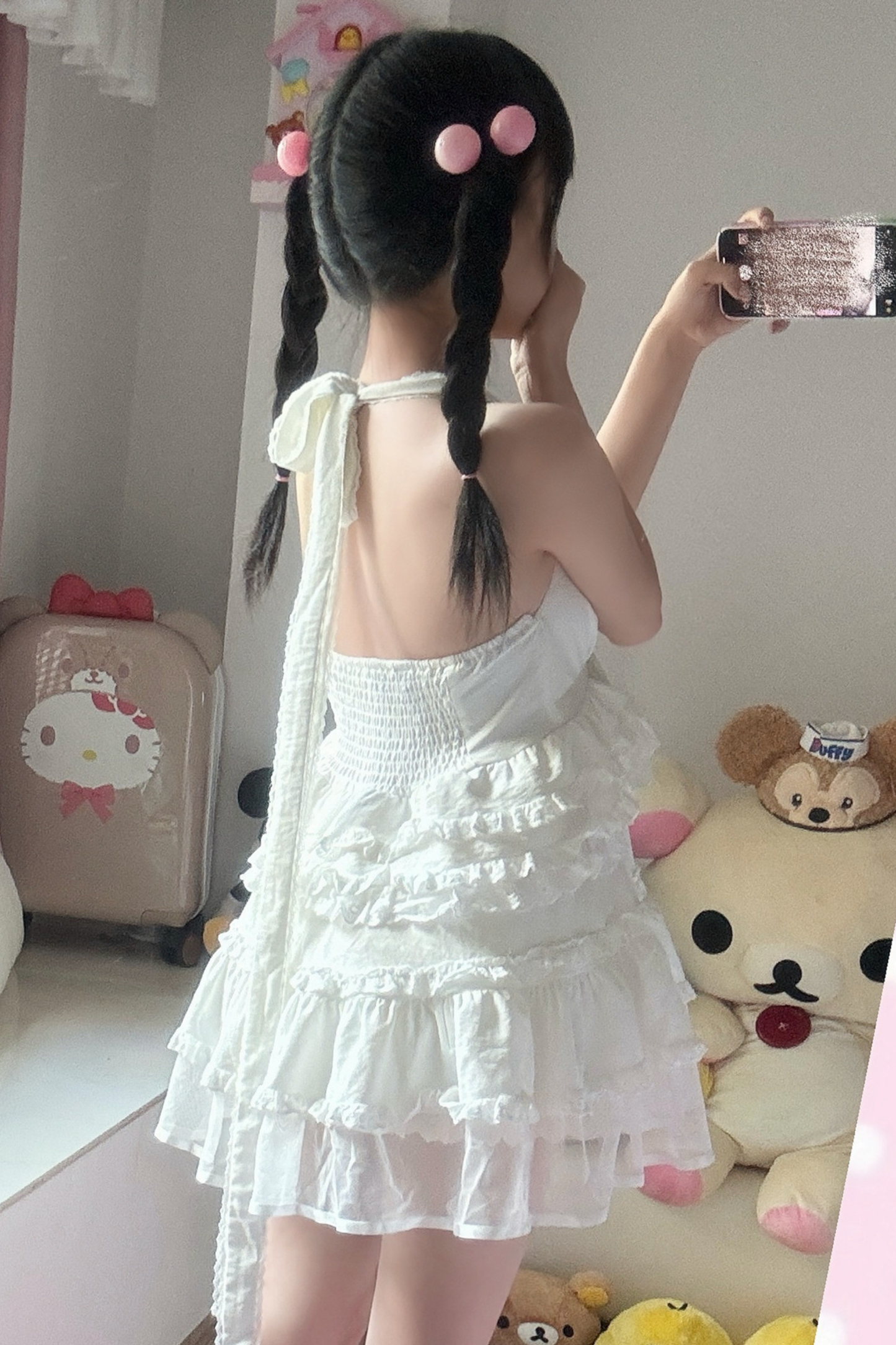 Tiered Ribbon Sleeveless Dress