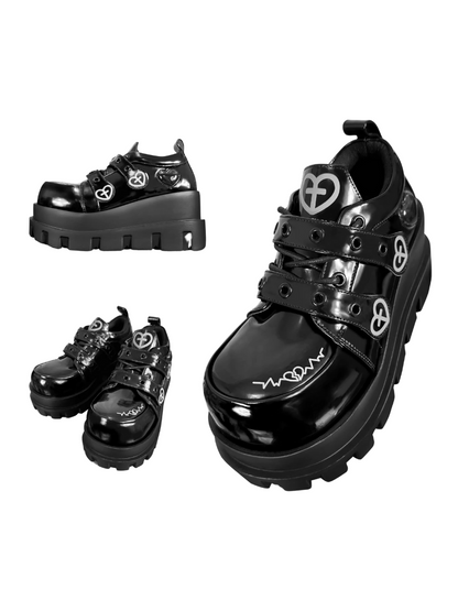 Punk Love Cross Macaron Subculture Platform Shoes