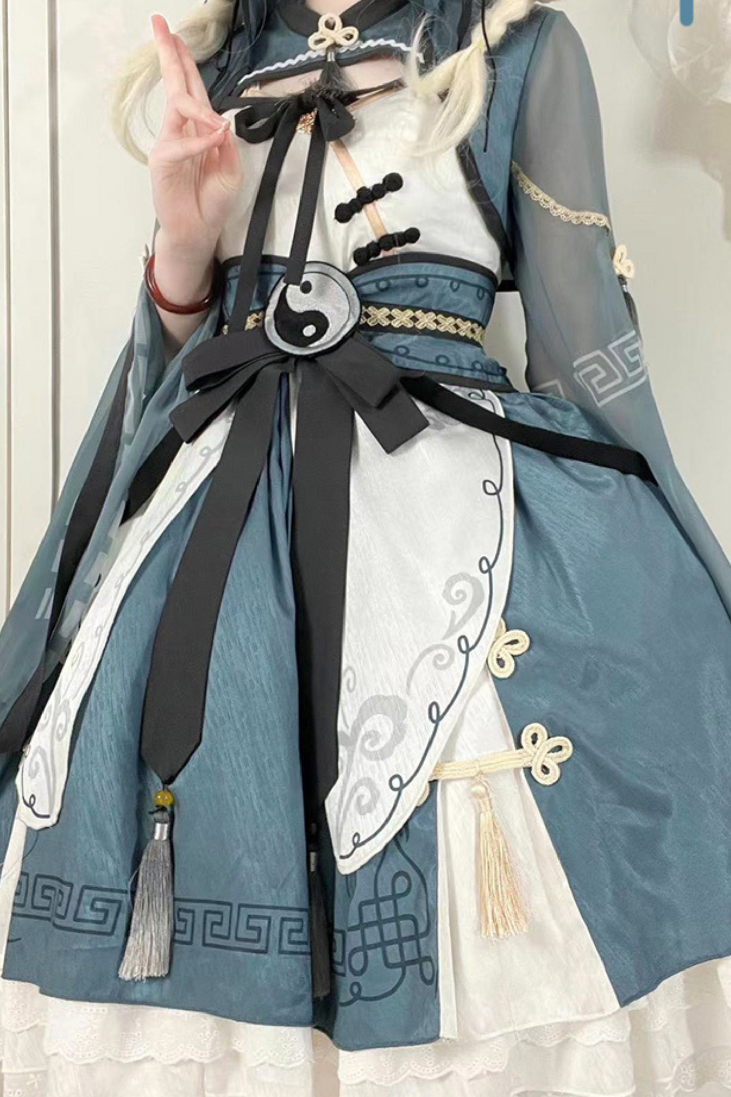 Chinese-style Detail Zombie Lolita Dress