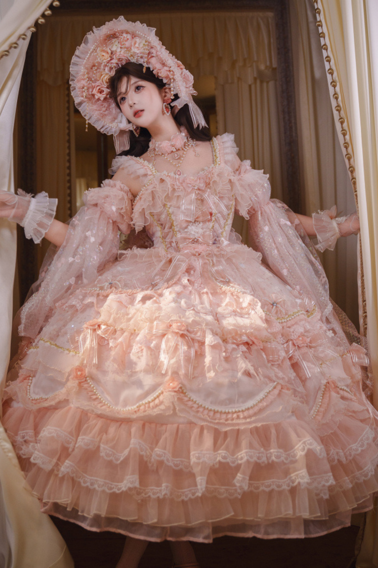 Sweet Flower Tea Party Medium Lolita Dress