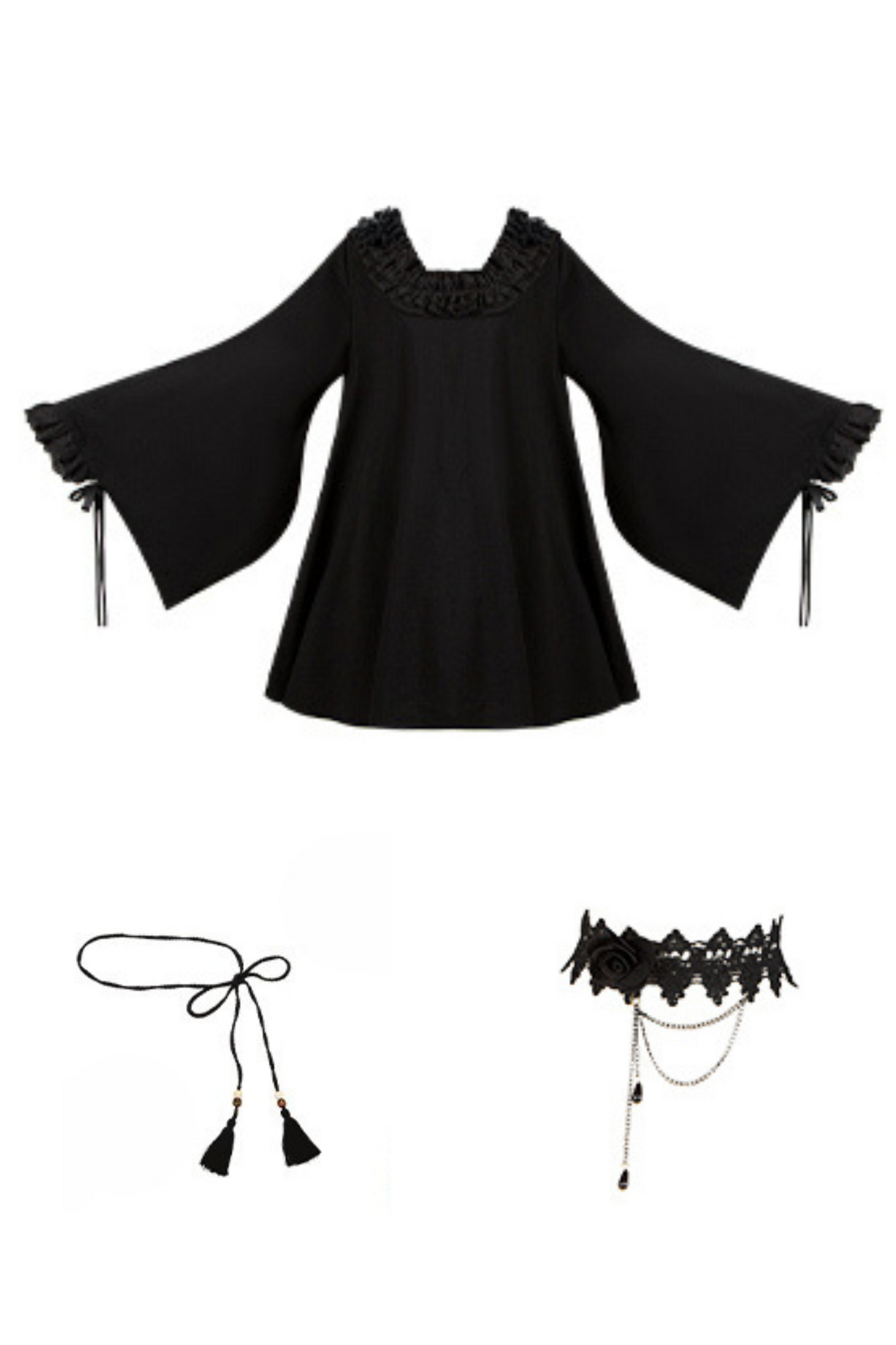 [pre-order] Gothic Doll Lolita Dress + Lolita Apron