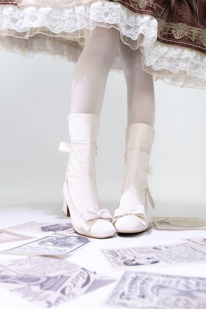 [pre-order] Mid-heel Lolita Boots