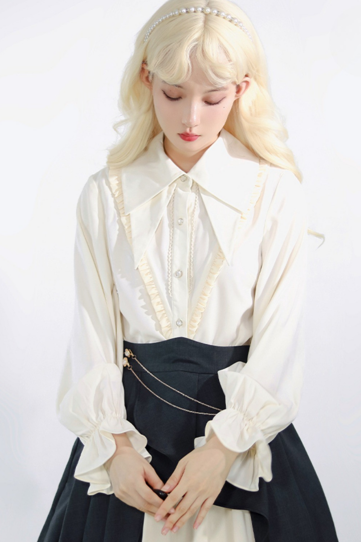 Shirt + Irregular Skirt