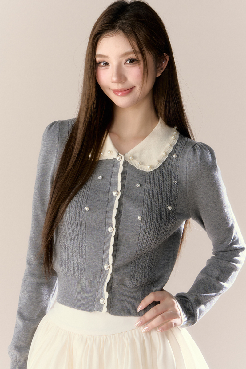 Sweet Island Doll Cardigan + Tight Skirt