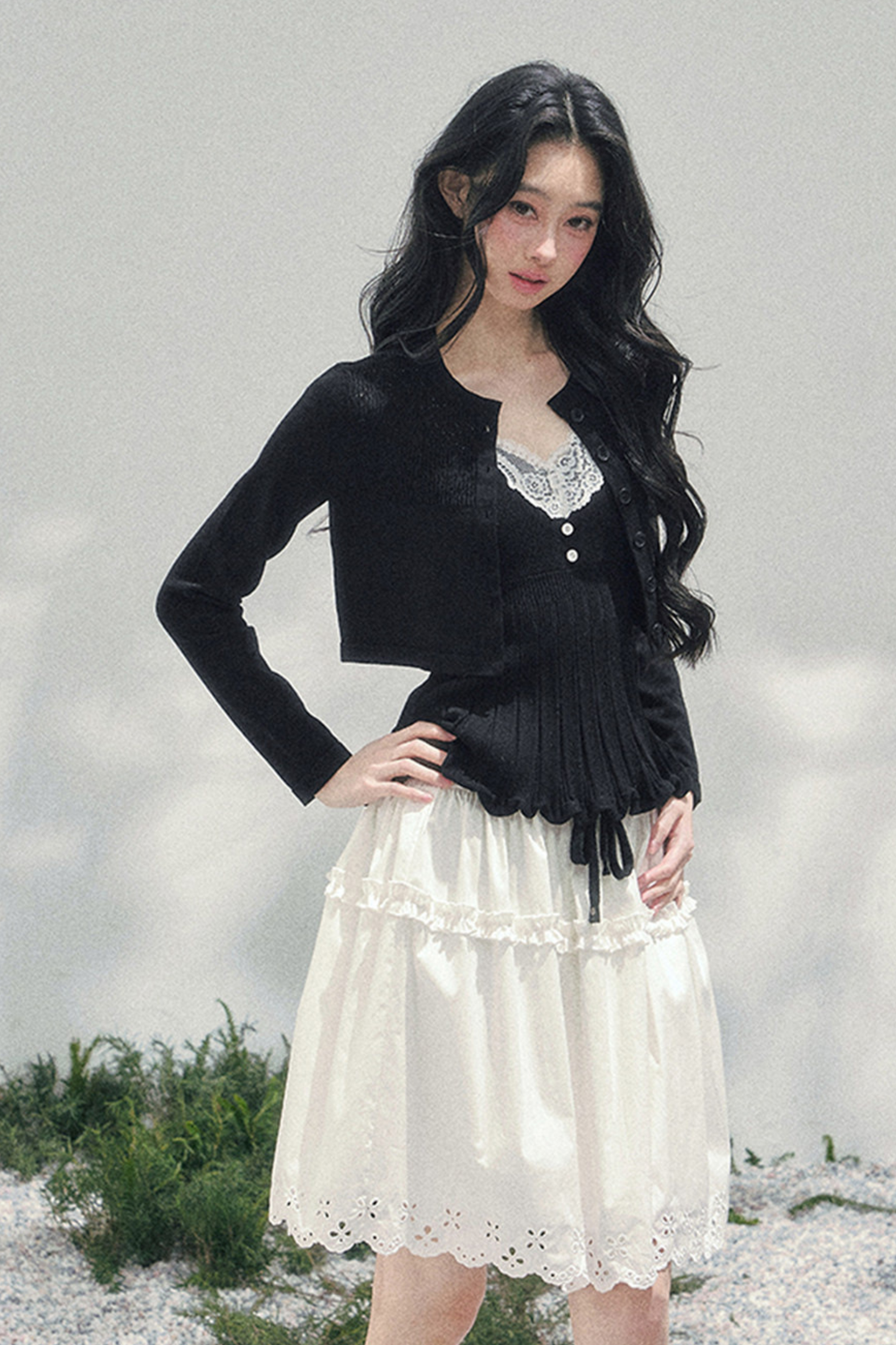 French Lace Jacket + Camisole