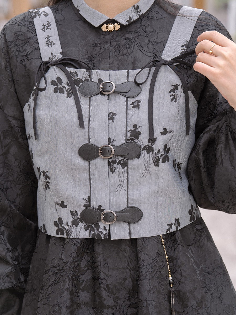 Stand Collar Chinese-style Long Dress