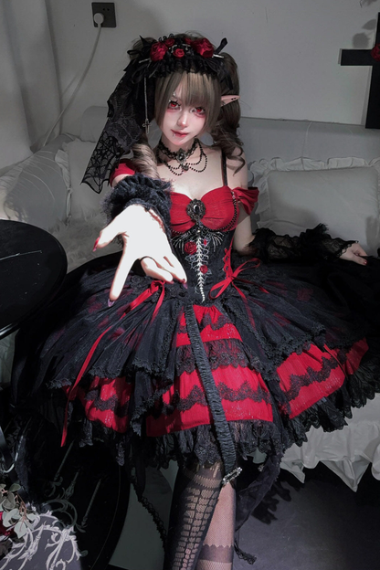 Dragonborn Gothic Dress + Necklace