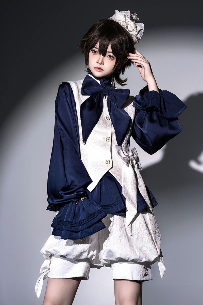 Retro Prince Ribbon Shirt