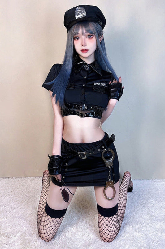 Motorcycle Police Stage Outfit Set