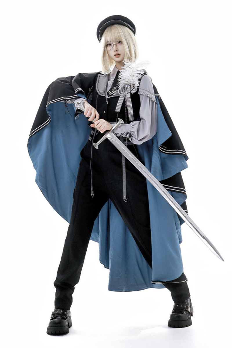 Dark Knight Military Cloak + Pants + Shirt + Accessories