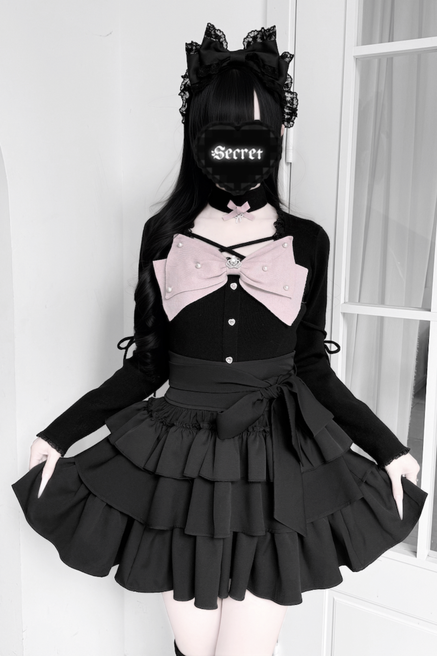 Sweet Knit Sweater Top + Tiered Inner Skirt