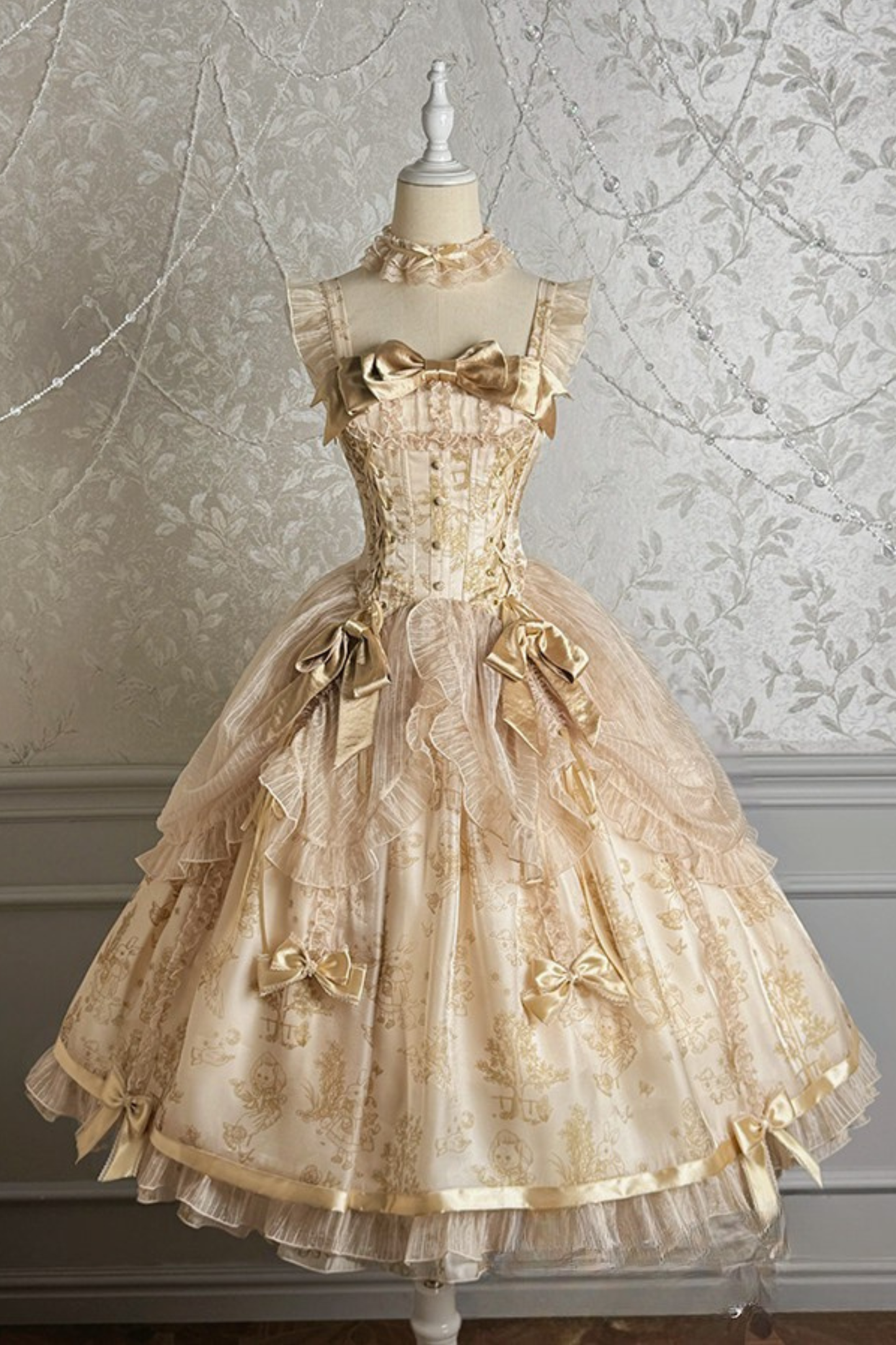 [pre-order Deadline: April 3] Gilded Fantasy Lolita Dress + Jumper Skirt
