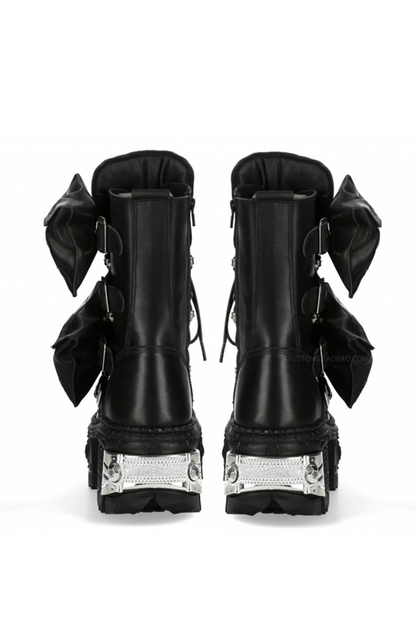 Metal Punk Mid-calf Boots