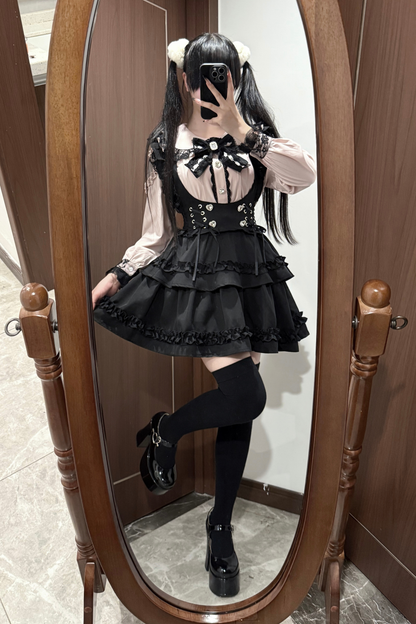 Doll Shirt + Ruffle Sass Skirt