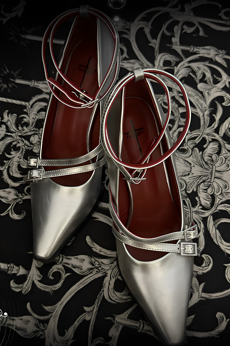 Gothic Music Note High Heels