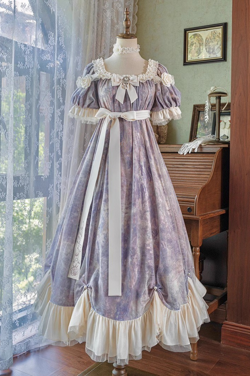 [order Deadline: December 30] Sun and Moon Poem Oil Paint Rose Dress Complete Set