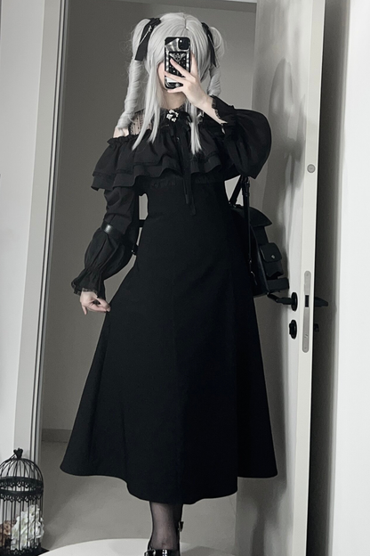 Mysterious Dark Long Dress