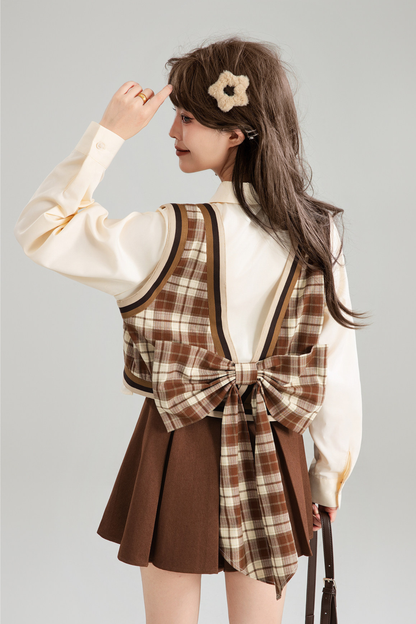 American Plaid Top + Skirt