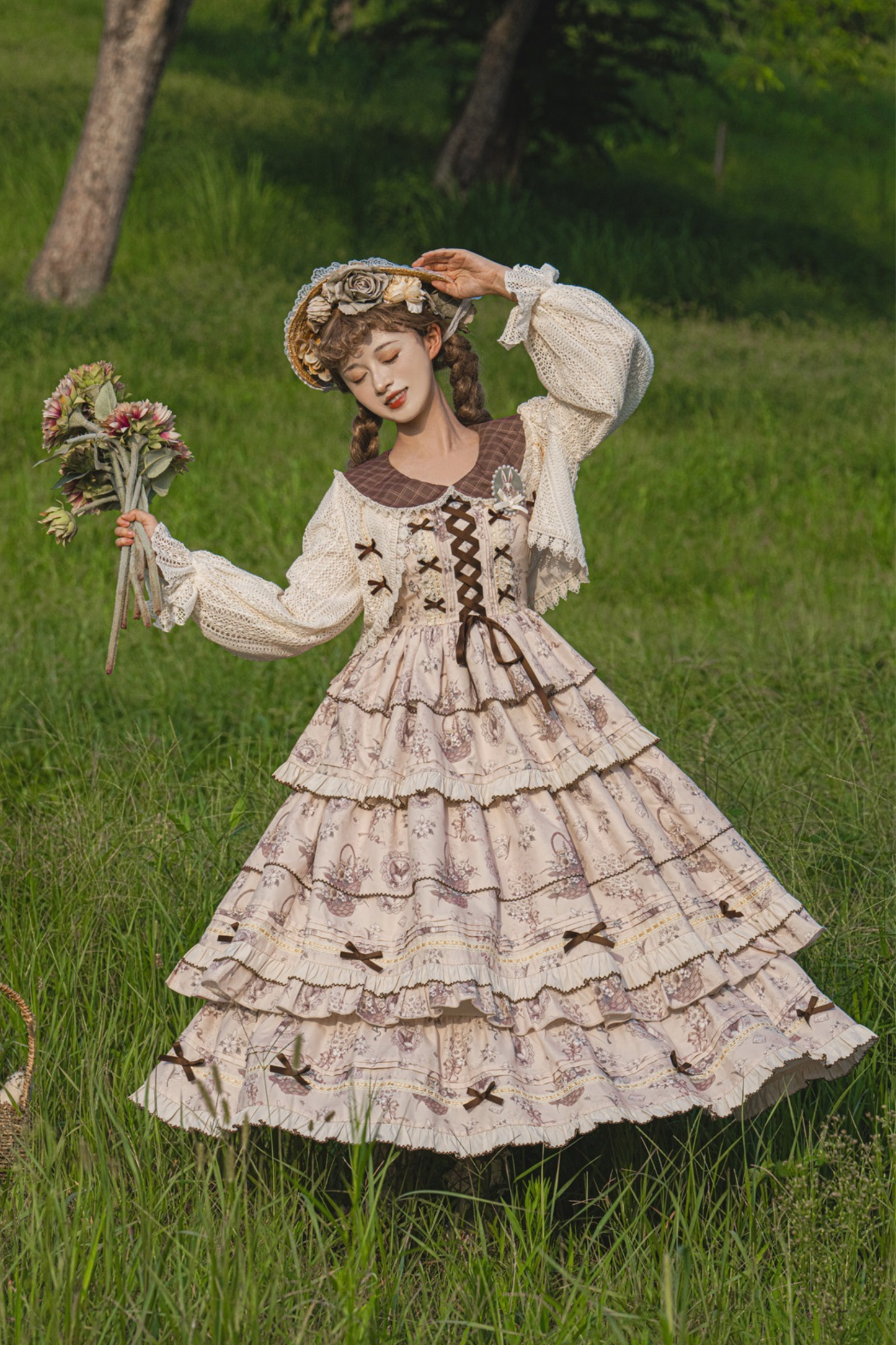Bunning Time Lolita Dress + Doll Cardigan