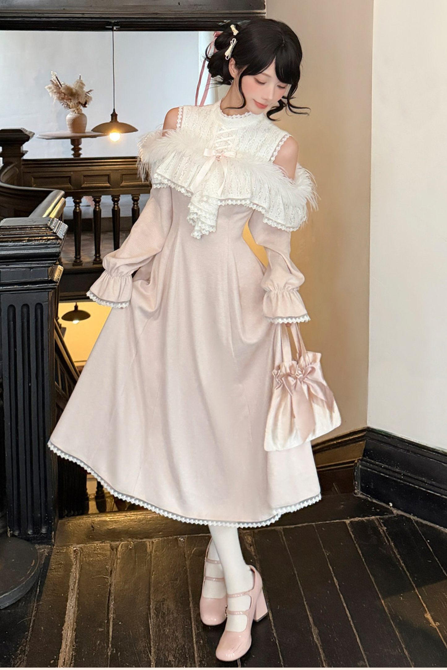 Sweet Off-shoulder Girly Dress