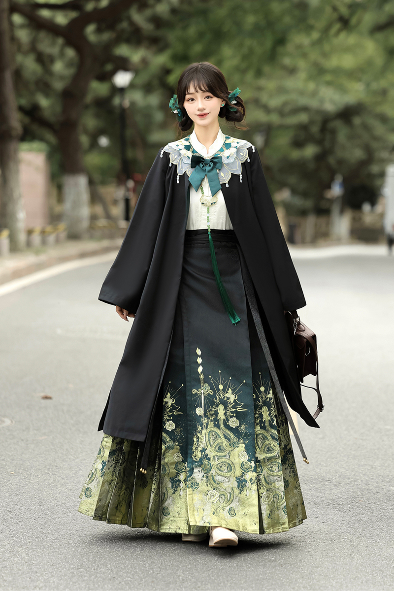 Neverland Dark Retro Flower Chinese-style Set