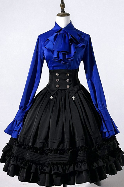 [pre-order] Classic Shirt + Ruffled Retro Lolita Skirt