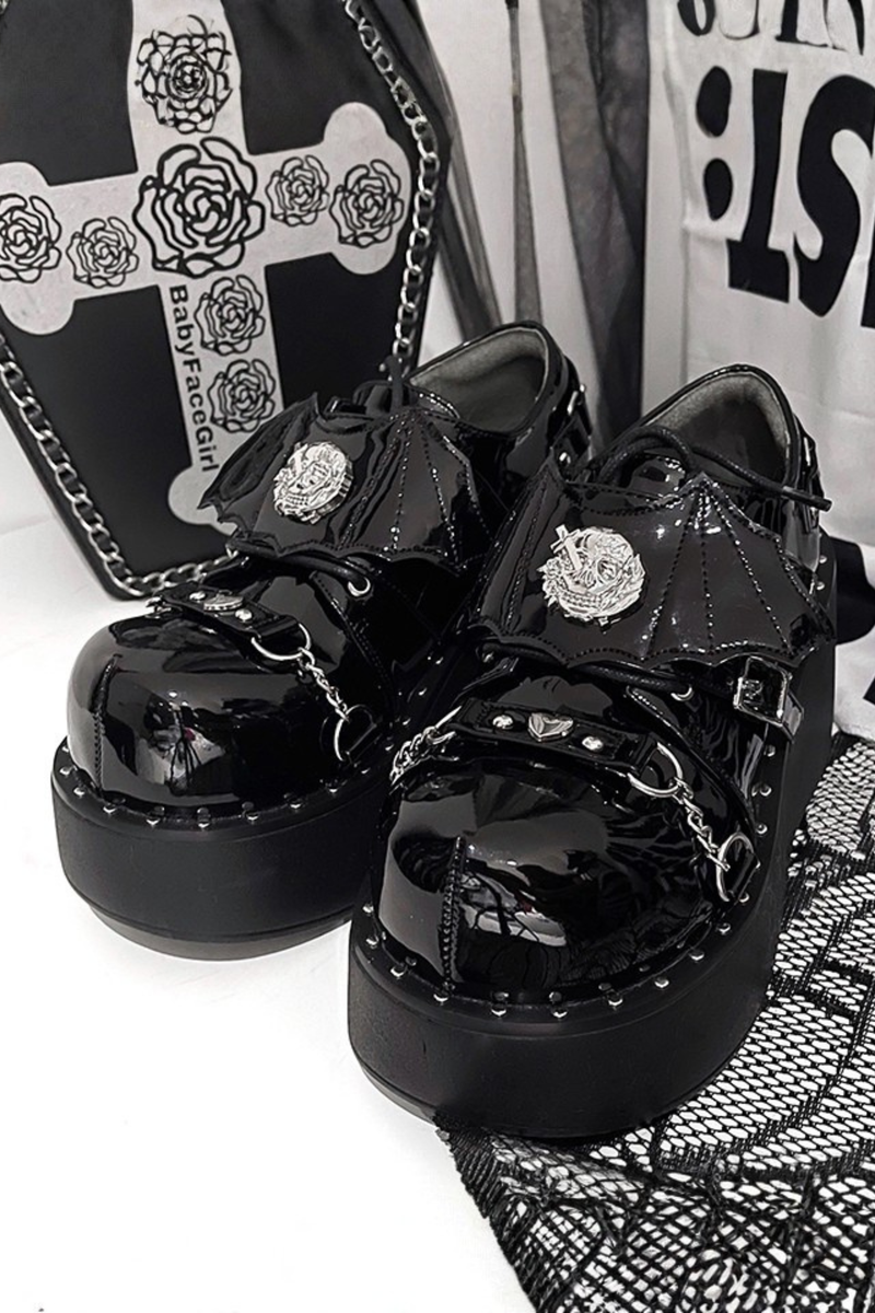 Punk Platform Dark Shoes