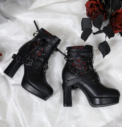 Lacybones Dark Gothic Punk Boots
